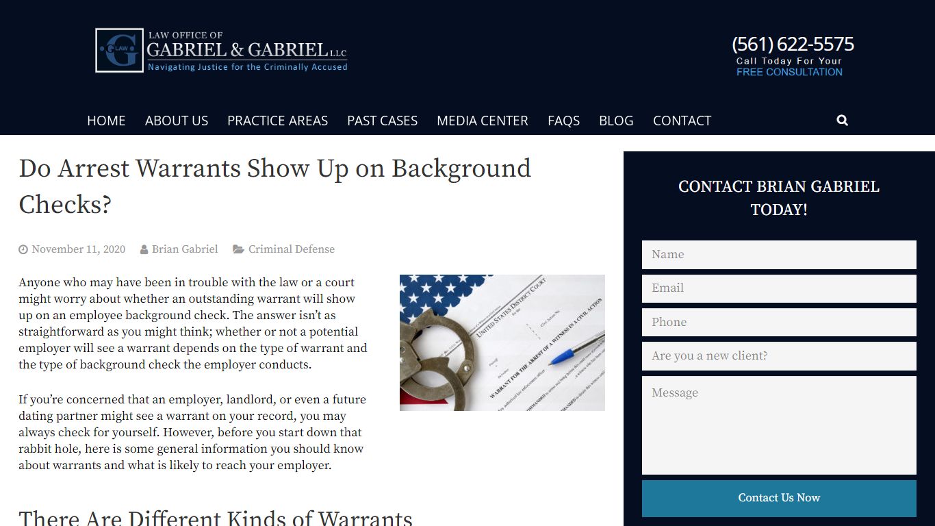 Do Arrest Warrants Show Up on Background Checks?