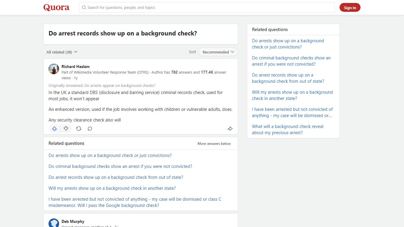 Do arrest records show up on a background check? - Quora